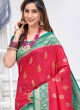 Art Silk Saree In Gajri color